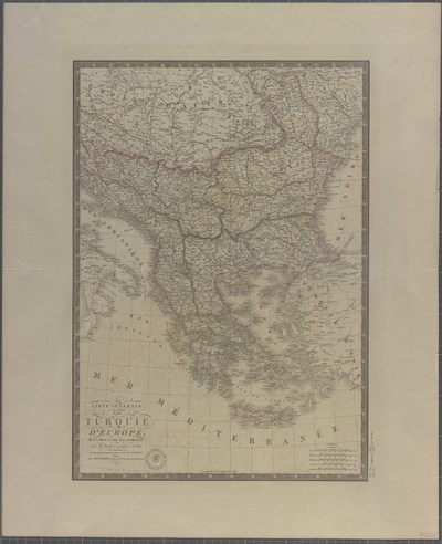 Harta Turciei europene 1840