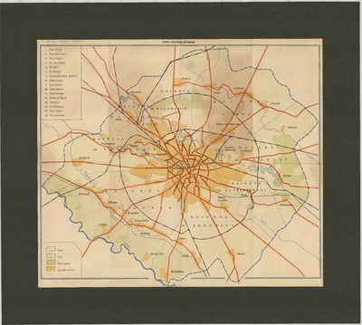 Harta orașului București (~1950-1967 )
