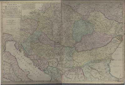 Noua hartă a Regatului Ungariei, cca 1710 