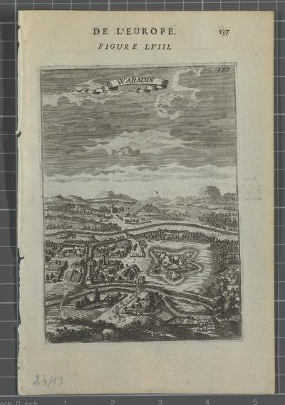Planul orașului Oradea cca 1683