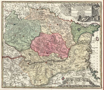 Transylvaniae, Moldaviae, Walachiae, Bulgariae nova et accurata Delineatio, Magnam Partem Hodierni Theatri Bellici ob oculos ponens 